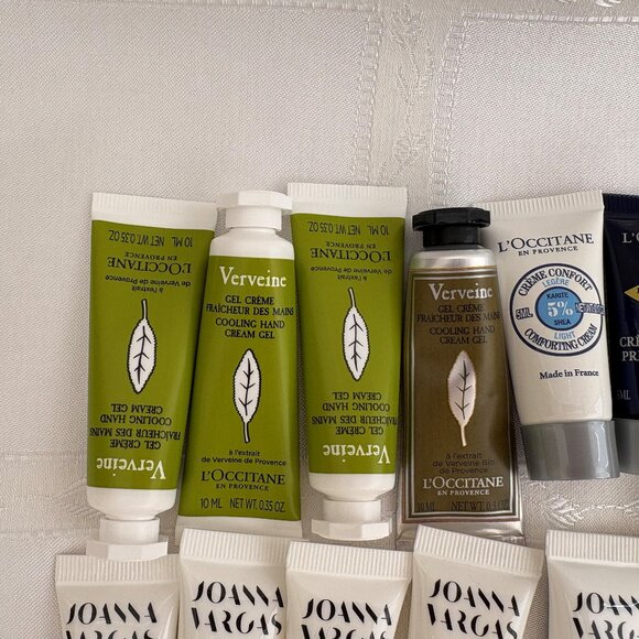 L'Occitane Hand Gel Lip Balm buttah Joanna Vargas Skin Care Sample LOT - Picture 2 of 6